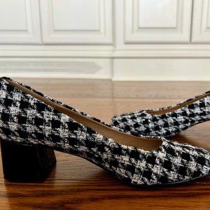 Ann Taylor Houndstooth Block Heels